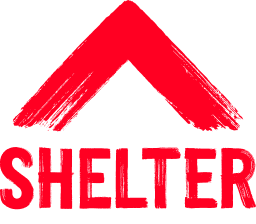 Shelter logo with a link to their website