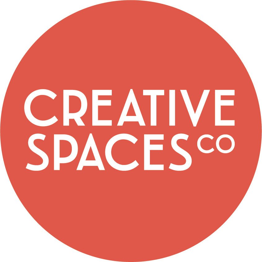Creative Spaces logo with a link to their website
